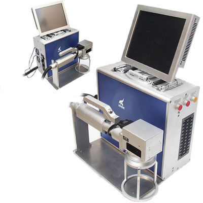 Κίνα Engraver λέιζερ ινών Raycus 30W μηχανή που χαρακτηρίζει τη συσκευασία ημερομηνίας παραγωγής για το μέταλλο προμηθευτής