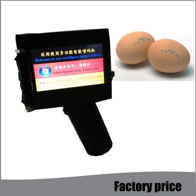 Κίνα Χέρι - κρατημένοι φορητοί βιομηχανικοί κώδικες ημερομηνίας εκτυπωτών Inkjet για το αυγό στο Μαύρο προμηθευτής